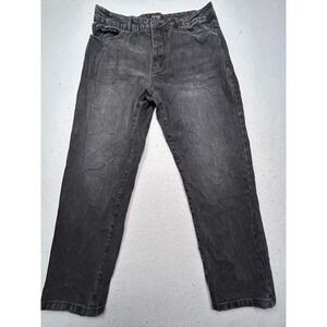 boohooMAN Jeans Cotton Black Faded Size US 38 EUR 54 Mens